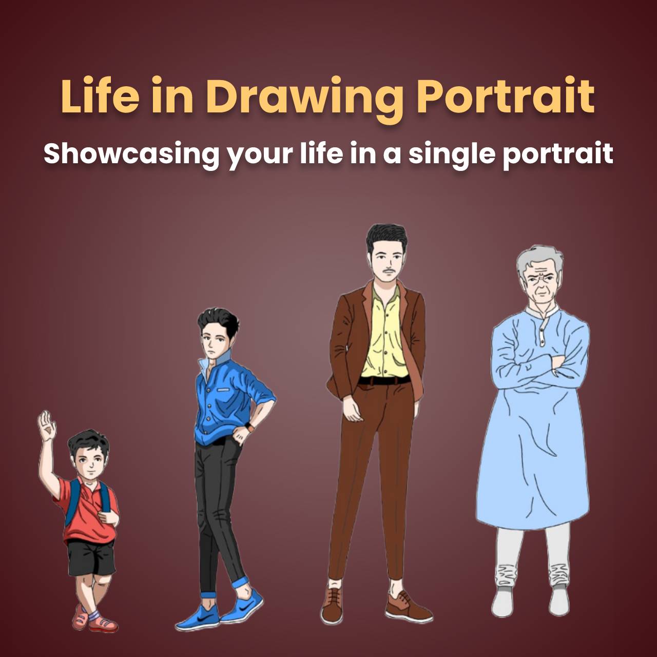 Life in Drawing Portrait Biography